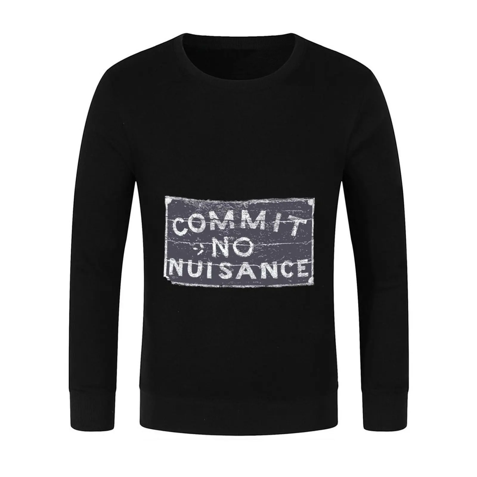 Commit No Nuisance بلوفر رجالي شتوي ملابس جمالية ملابس رياضية ملابس رجالية سويت شيرت رجالي