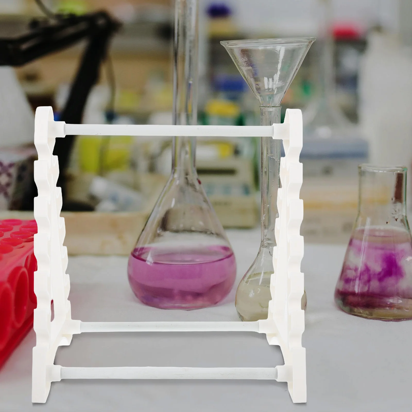 Trapezoidal Pipette Lab ganizer 12 Positions Compact Pipette Plastic Stand Test Tube Holder Straw Storage