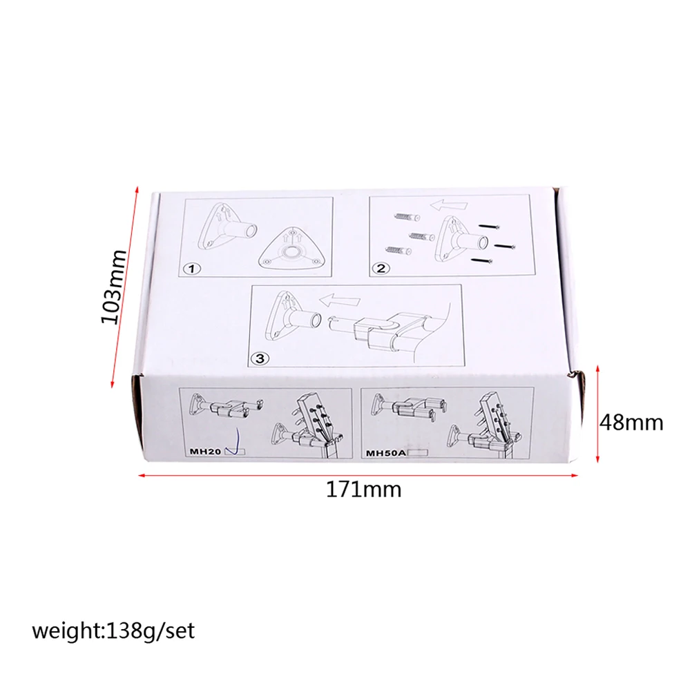 

Black Hook Wall Mount Guitar Hanger Stand Musical Instrument Holder