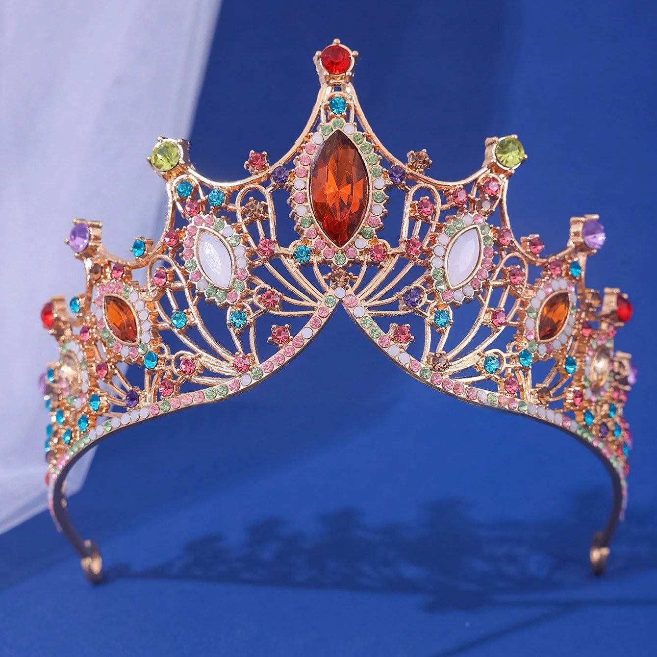 Couronne de Patients Baroque Vintage, Princesse, Reine, Vêtements de Sauna, Diadème en Clip pour Femmes, Couronne de Mariage, Accessoires de Cheveux, Bijoux