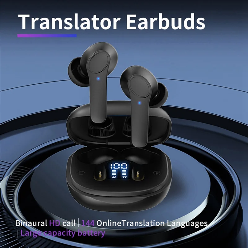 Excellent-B11 Smart Voice Translation Headset Bluetooth Wireless Supports 144 Languages Real-Time Translation
