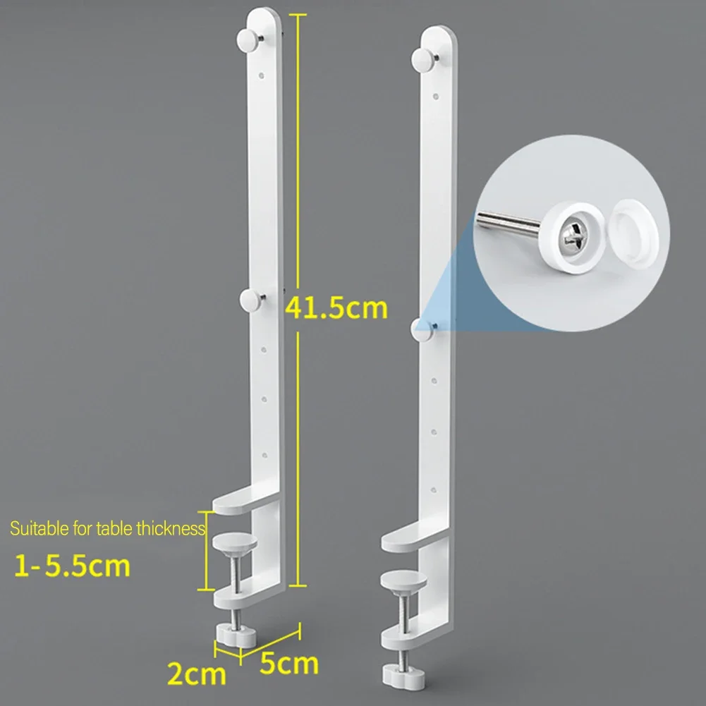 2 Pack Desk Clamp Brackets For Easy Installation On Pegboards Adaptable For Various Surfaces In Your Workspace