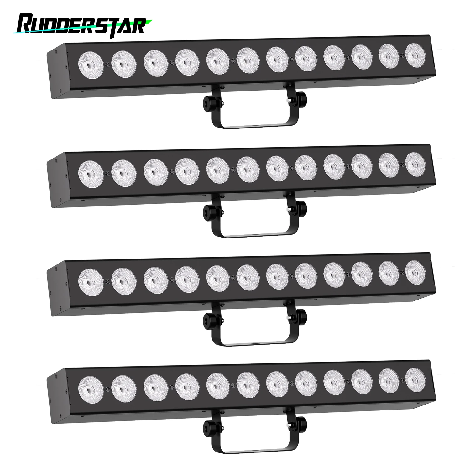 

4PCS 12LEDs Lights Bar Wall Wash Lamp RGBWA+UV 6in1 Disco Lights Stage Effect Lighting for Party Concert Theater Live Show Club