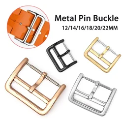 Polished Buckle 316 Stainless Steel Button Strap Clasp 2.0mm for Watch Band 12mm 14mm 16mm 18mm 20mm 22mm Buckles Accessories