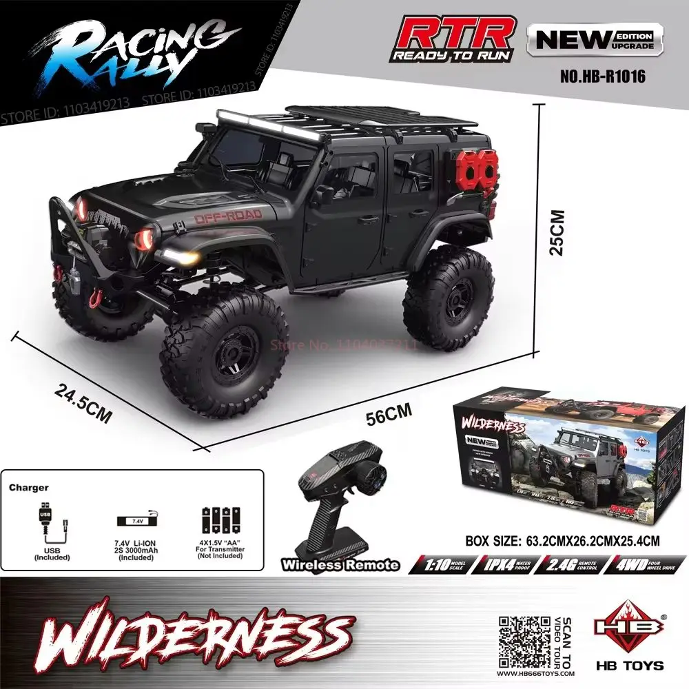 New 2026 High Speed 10 Full Scale Model Climbing Car Off-Road Vehicle Red ABS Plastic Unassembled Diecast Model Car Toy for Kids