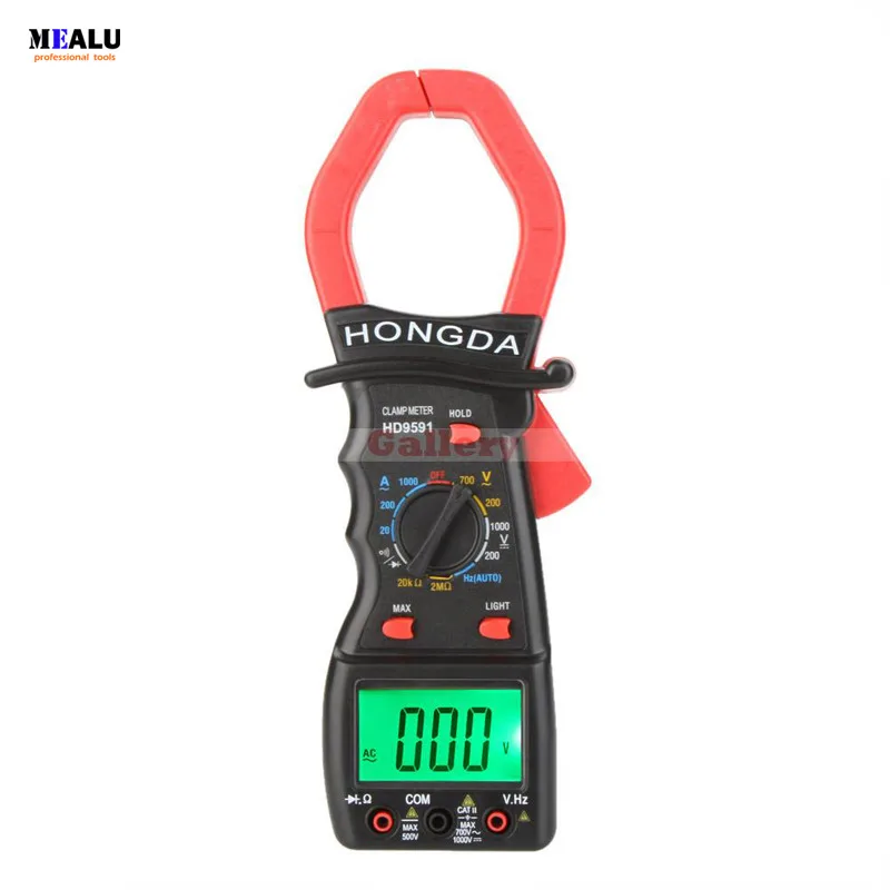 

Hd Hd9591 Digital Clamp Meters Multimeter Ammeter Voltmeter Ohmmeter W Frequency Test & Lcd Backlight Professional Testers