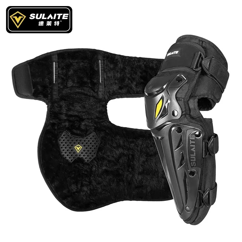 

Motorcycle Knee Pads Warm Block Winter Thickened Plush Windproof Cold Lining Removable Cycling Protective Gear Warm Block