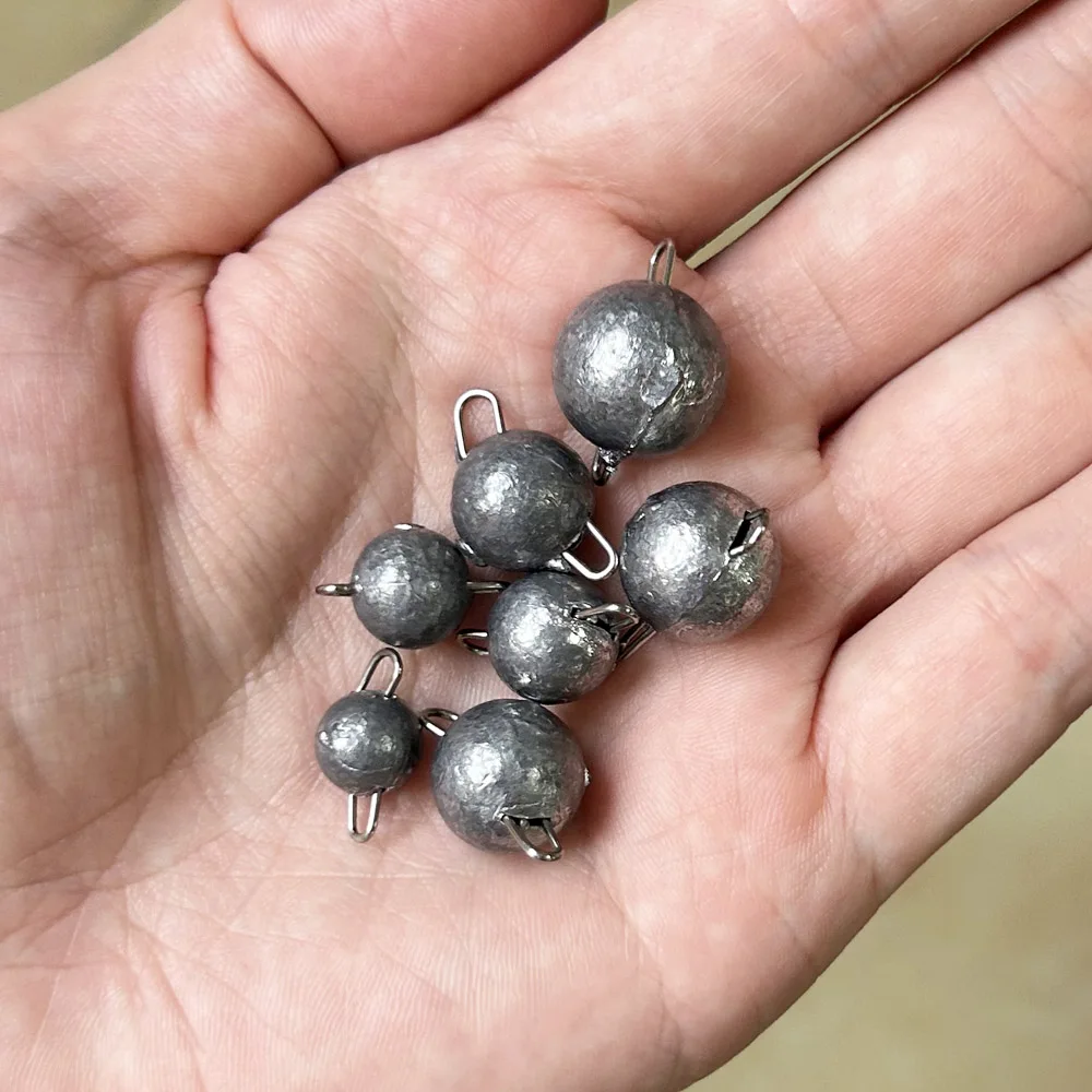 10 Stück Sinker Fishing Jig Head Bullet Gewichte Soft Lure Group 4g6g8g10g12g14g18g Hook Emergravated ﻿