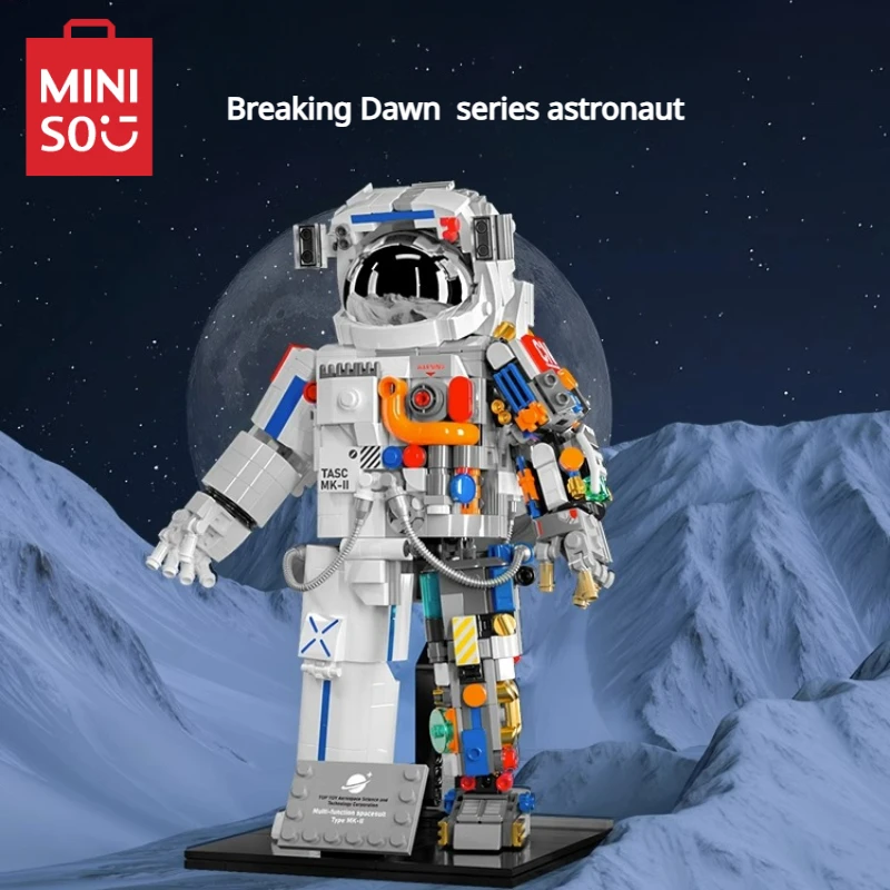 

MINISO Building Blocks Breaking Dawn Series Astronaut Collector's Edition Puzzle Piece Desktop Decoration Birthday Gift Toy