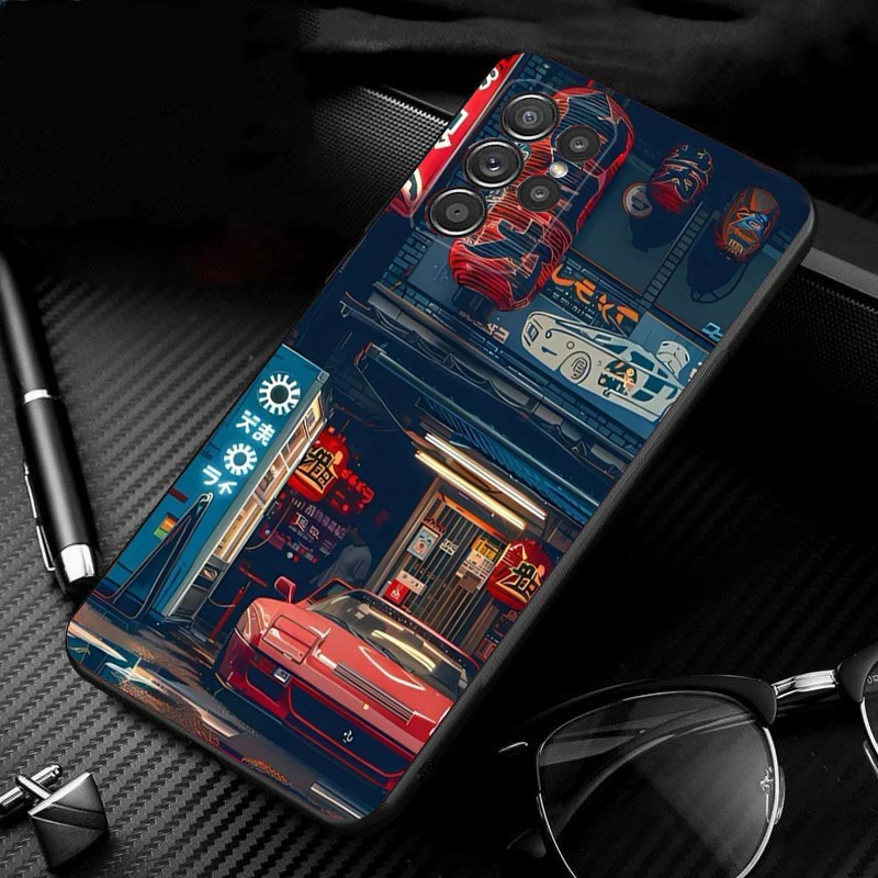 حافظة لهاتف سامسونج جالاكسي S25 S24 S23 S22 S21 Ultra S24 S23 S22 S21 S25 Plus S24 S20 FE اليابان سيارة أنيمي #4