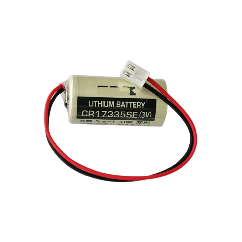 الأصلي الجديد RB-5 CR17335SE(3 فولت) CR17335 3 فولت PLC بطارية ليثيوم مع موصل أبيض لسلسلة RC R13B060003