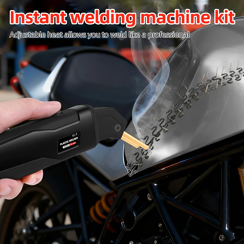 

AC 220V XC-70C 100W handheld plug-in plastic repair welding machine with 200PCS welding pins according to European standards