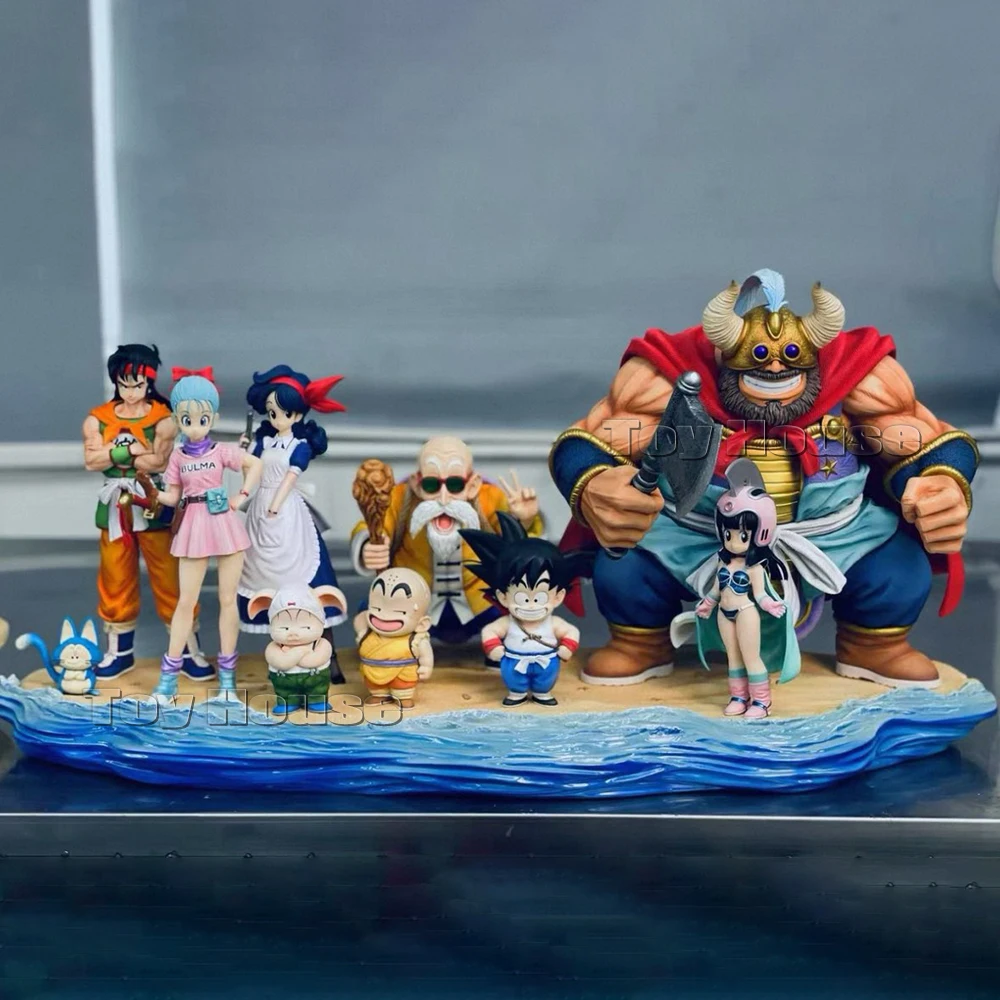 Statue Jt Dragon Ball Z combattants Goku Bulma Chichi, Collection de figurines d'action, modèle de décoration, jouets, cadeaux de noël