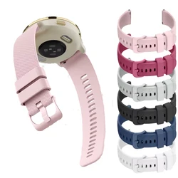 18mm Silicone Strap For Fossil Women's Gen 6 42mm/Gen 5E 42mm/Charter HR Watchband For Garmin Vivoactive 4S Venu 2S 40mm Strap