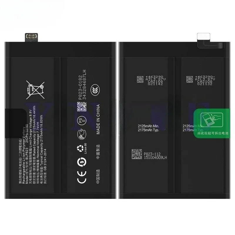 BLP823 for OPPO Reno 5 Pro/Reno 5 Plus/PDSM00/PDST00/CPH2201 Phone Battery High Quality High Capacity Replacement Bateria