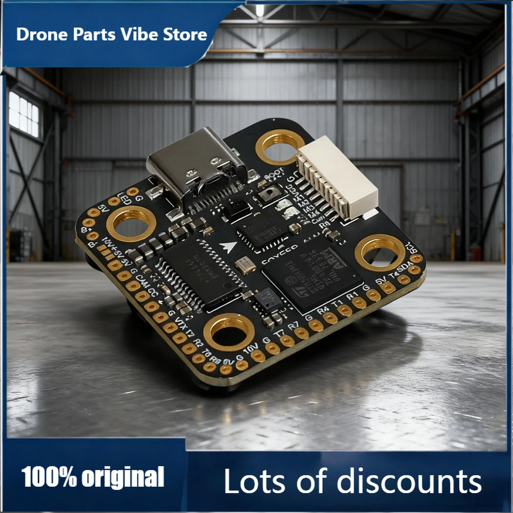 FyFOXEER H7 (H743) Mini Flight Controller - MPU6000 Dual BEC Barometer 4-8S LiPo Compatibility 20X20mm for RC FPV Freestyle Dron