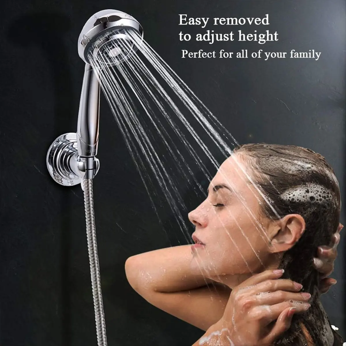 

2026 + держатель насадки для душа на присоске для пожилых людей, съемный держатель, без сверления, настенное крепление для ванной и ванны, вешалка для душа