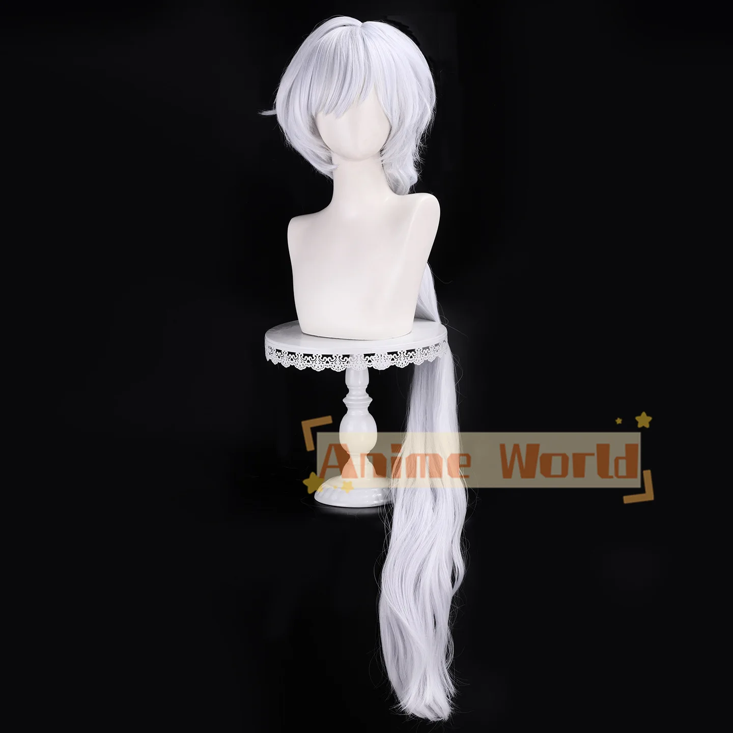 Anime Yue Yukito Cosplay Wig Cardcaptor Sakura Clear Card Silver Long Hair Heat Resistant Fiber + Wig Cap