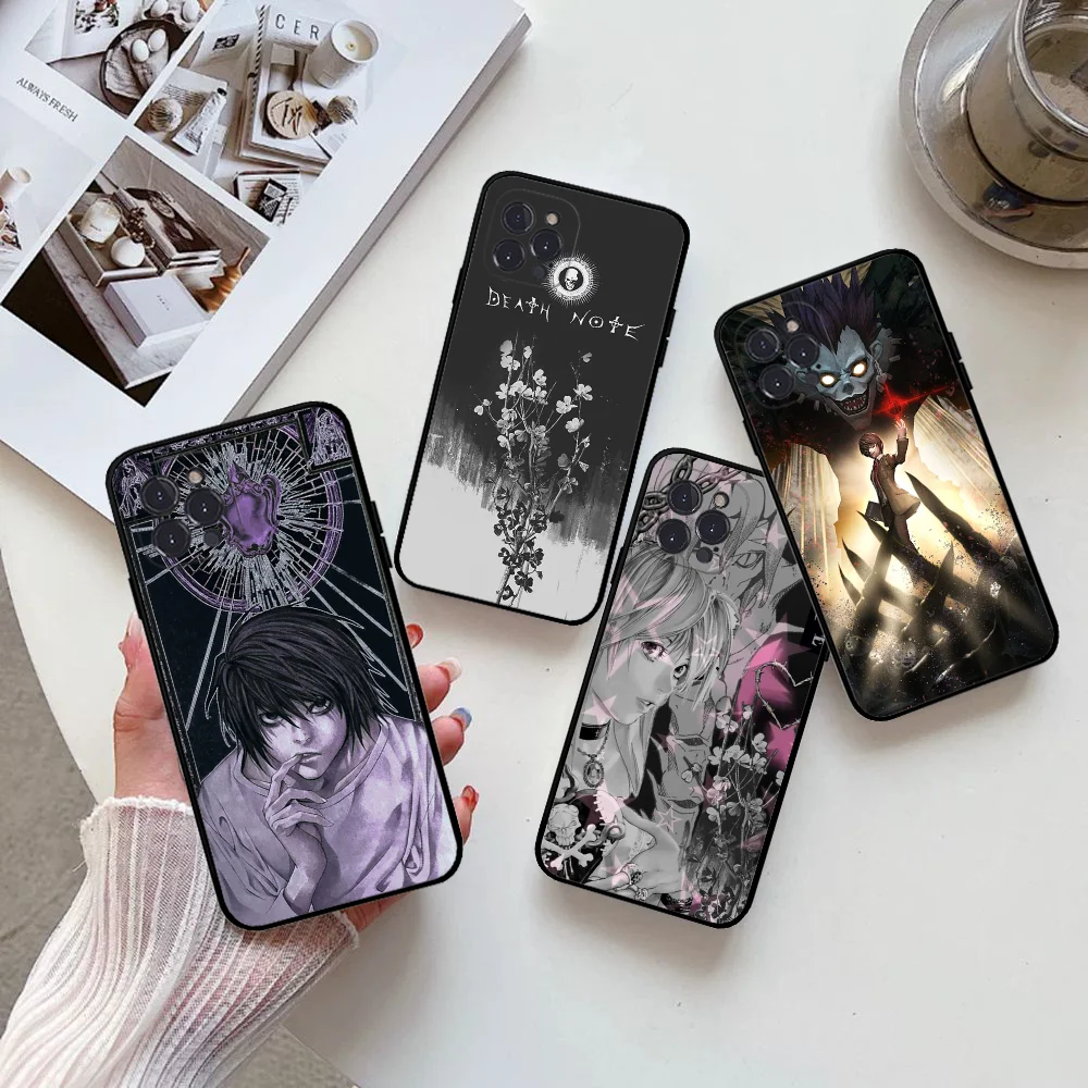 Death Note Yagami Light L Lawliet Phone Case Silicone Soft For Iphone 16 15 14 13 12 11 Pro Mini XS MAX Plus X Cover