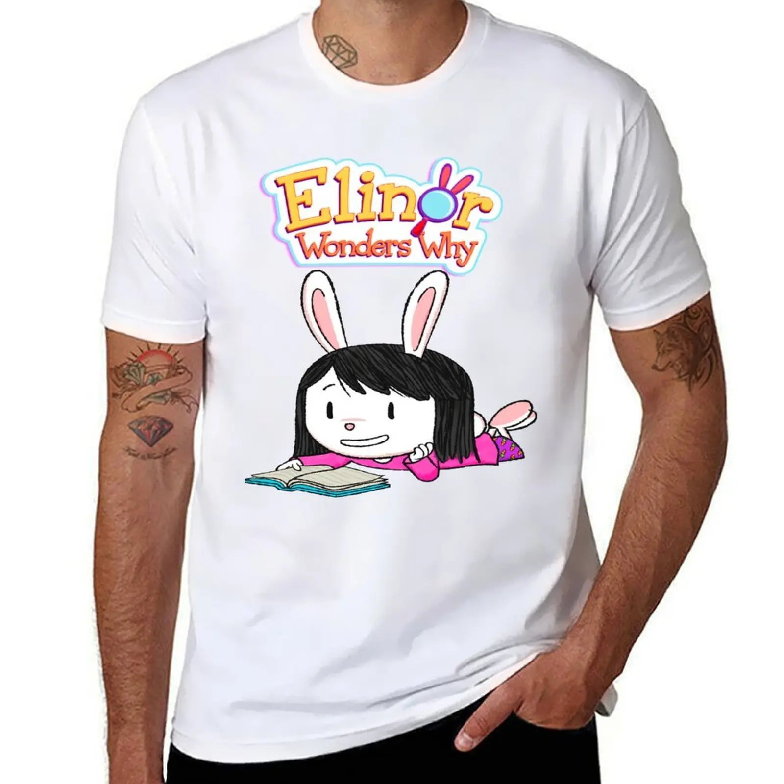 تي شيرت Elinor Wonders Why تي شيرت رجالي فاخر تي شيرت رجالي من القطن الثقيل