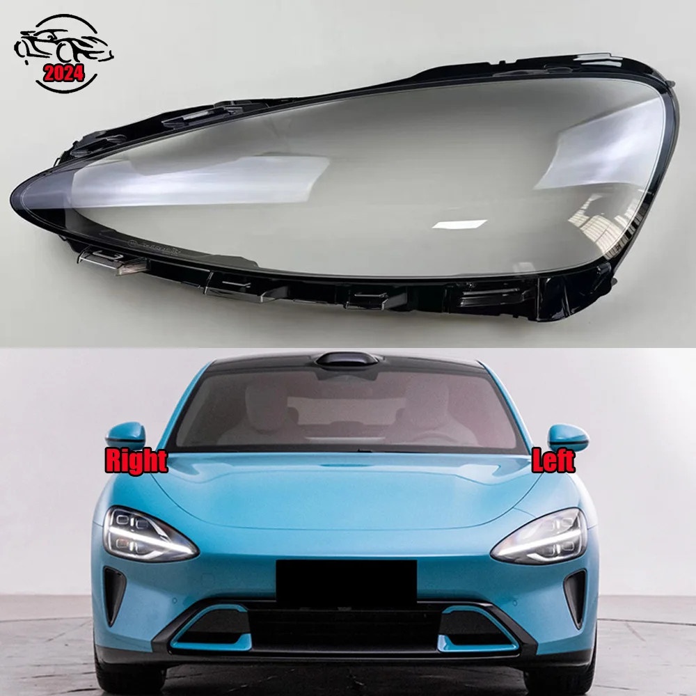 

For Xiaomi SU7 2024 Headlamp Cover Shade Headlight Transparent Lens Lamp Shell Masks Plexiglass Replace Original Lampshade
