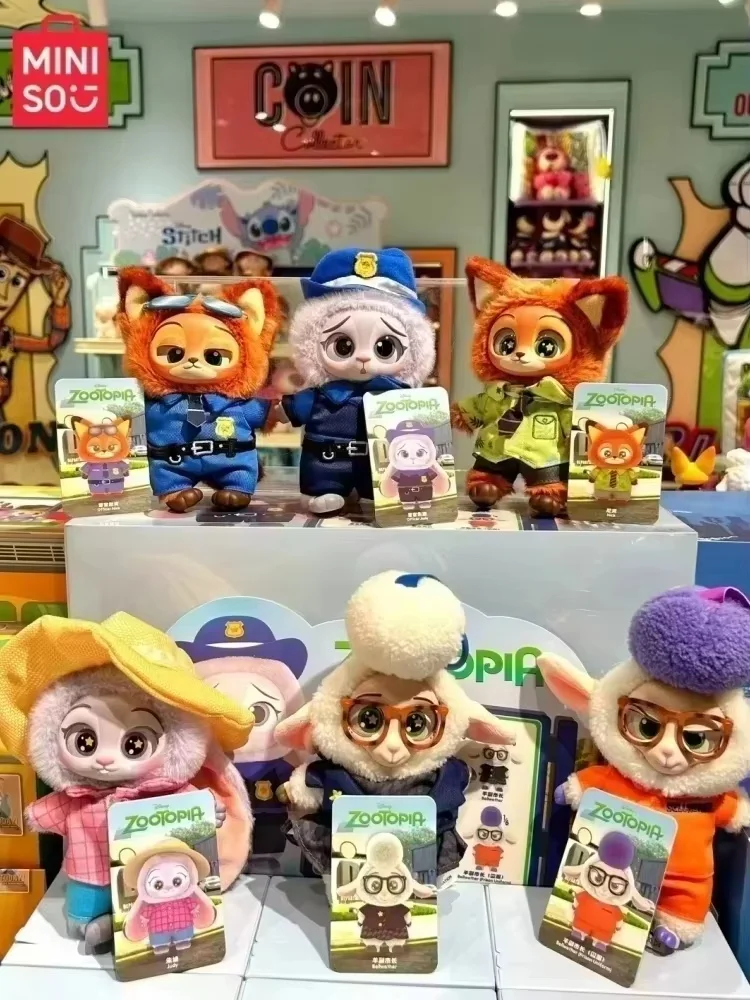 

【 Предпродажа в октябре】 Фигурка Zootopia Judy Rabbit/Nick Fox/Sheep Mayor, аниме-игрушка, оригинальная модель, коллекция слепых коробок