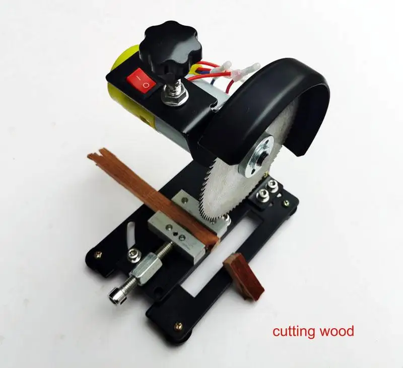 منشار دائري صغير عزم دوران عالي معدني 4 بوصة آلة قطع سطح المكتب الصغيرة لملامح الخشب والحديد والألومنيوم