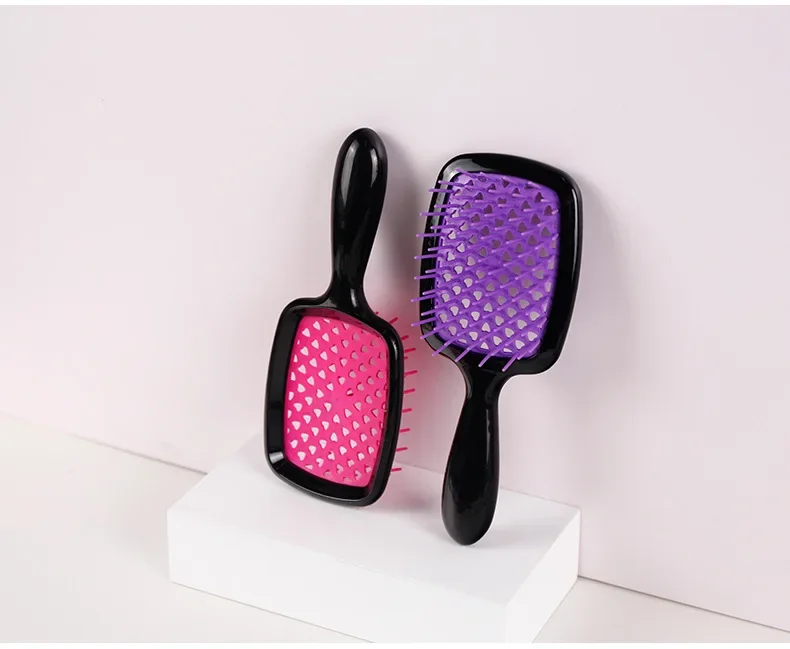 Cabeça Massagem oco Honeycomb Comb, Fluffy Hair Styling Rib, Anti-Hair Loss, Air Cushion Combs, molhado e seco, couro cabeludo