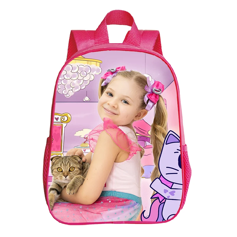 Kids Diana Show Print Backpacks Toddler Kindergarten Bags Kawaii Kids Bookbag Baby Girls Backpack Waterproof Schoolbag Mochila