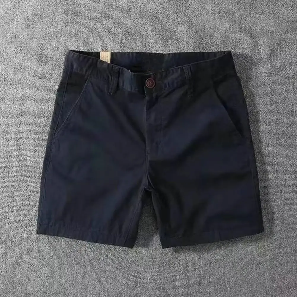 

Шорты-карго мужские с карманами, повседневные однотонные пляжные, с эластичным поясом, с карманами, летняя уличная одежда