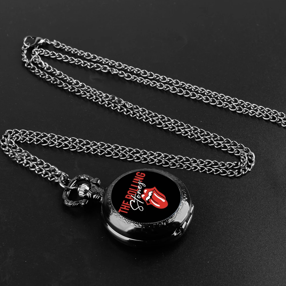 Classic Band Design Vintage Quartz Pocket Chain Watch Necklace Watches For Men Kids Birthday Unique Gifts Mens Pocket Watches