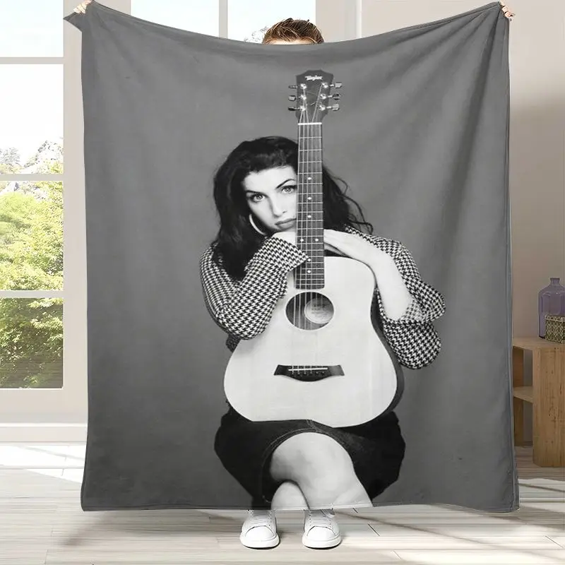 Amy Winehouse Music Singer Soft Flannel Throw Blanket,Cozy Warm Blanket for Bed,Sofa,Living Room,Picnic,Camping,Home Decor,Gift