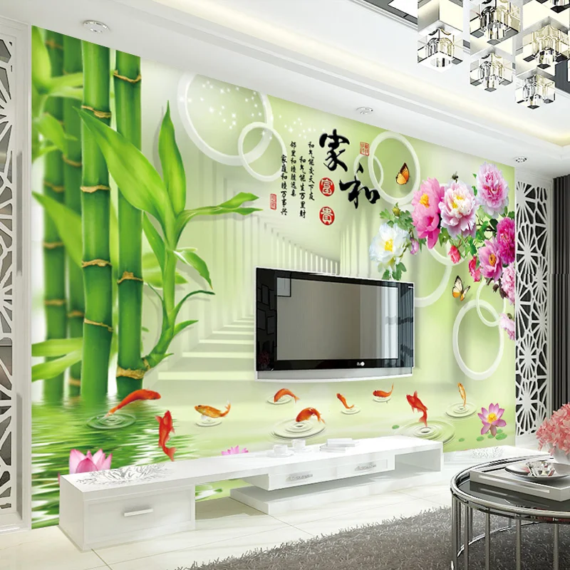 Custom 3D wallpaper dandelion the whole piece of modern simple fresco living room TV background wall mural bedroom restaurant 8d