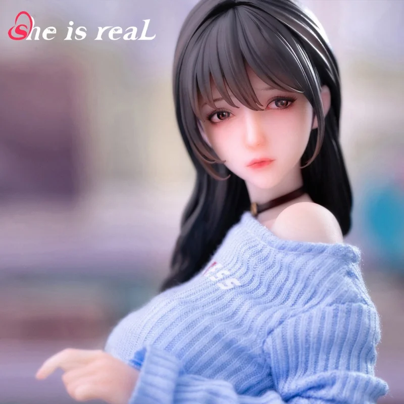 New 27cm Genuine Hitomio《She Is Real》 Guitar Sister Jeans Series Sexy Anime Figure Modle Decoration Desktop Collectible Toys