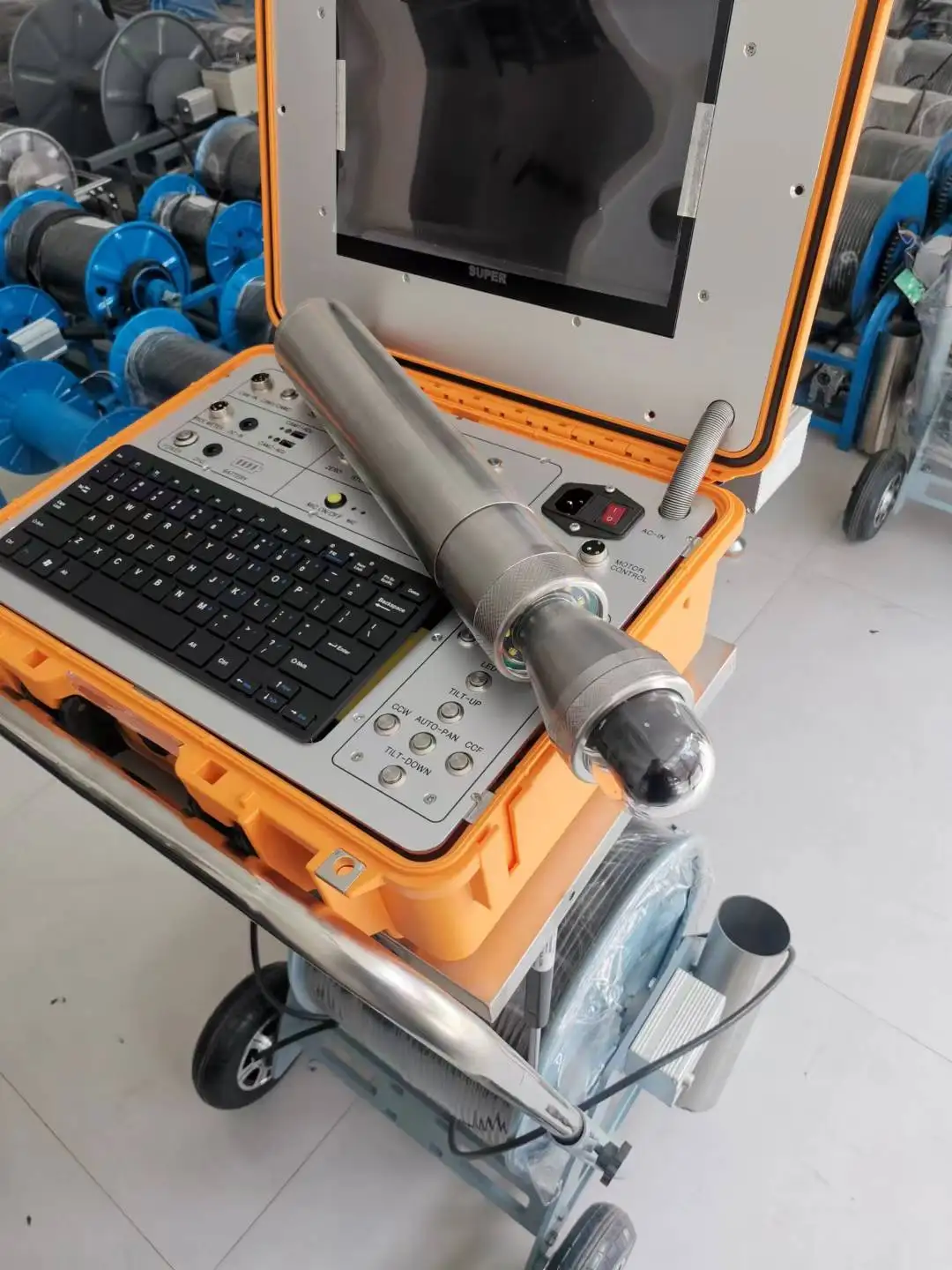 Deep Well Inspection  Pan Tilt  With 300Mts Borehole  12 Inch  for Underwater