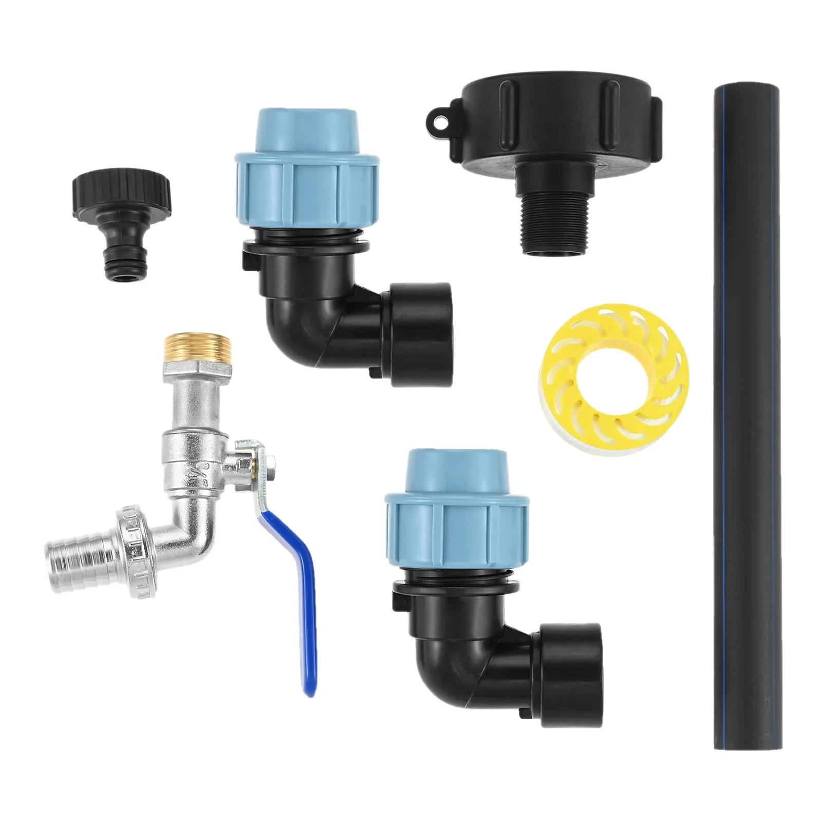 

IBC Tank 3/4 Inch Outlet Tap Connector IBC Adapter Outlet Faucet for 1000L Rainwater Tank Rain Barrel Replace Valve Connector