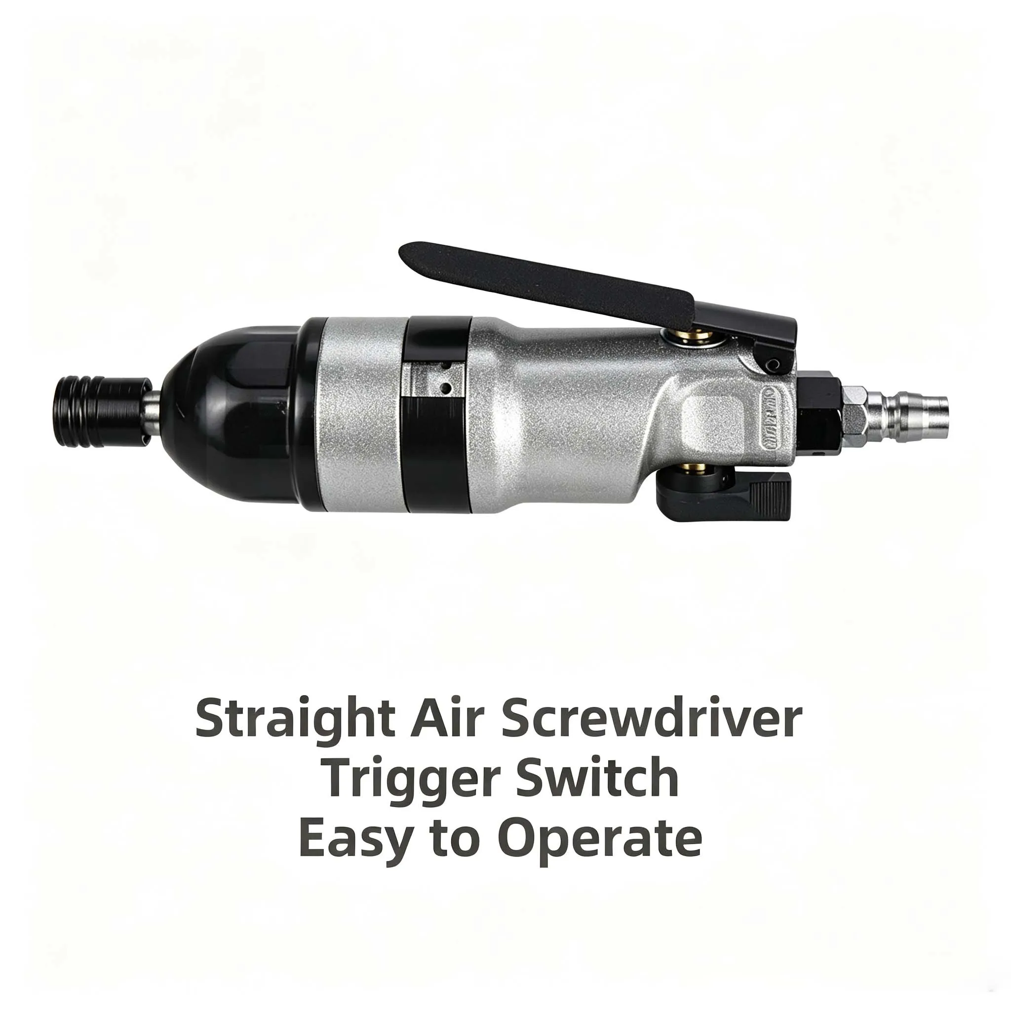 10H360 Pneumatic Screwdriver 165NM Torque 9000RPM Metal Black Tool With 6.35mm Hex One Touch Reverse For Industrial As