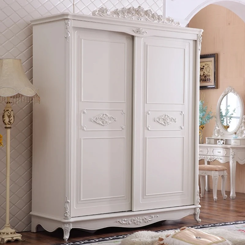 

Girls Women Storage Wardrobes Doors Sliding Luxury White Bedroom Wardrobes Closet Organizer Armario De Ropa Korean Furniture