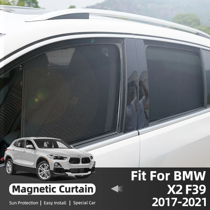 

For BMW X2 F39 2018 2019 2020 2021 2022 2023 Front Windshield Frame Curtain Car Sunshade Shield Rear Side Window Sun Shade Visor