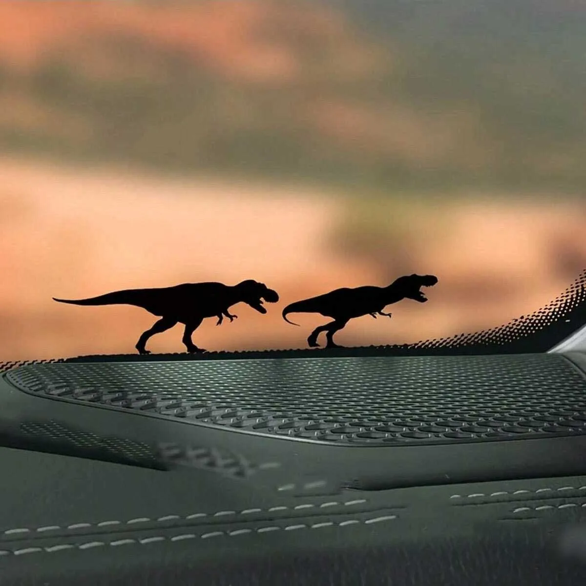 3 Pcs Dinosaur Chase Car Window Sticker, Dinosaur Egg Easter Egg Sticker for Car, Computer, Bicycle, Auto Parts