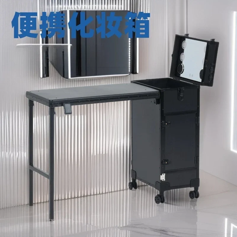 Portable cosmetic case, beauty tattoo embroidery trolley cosmetic case, professional storage case, manicure toolbox.