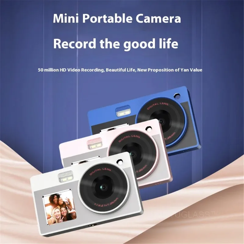 Retro 4K Digital Camera Compact High Resolution with Dual Screen Fill Light for Campus Outdoor Use Beginners Students