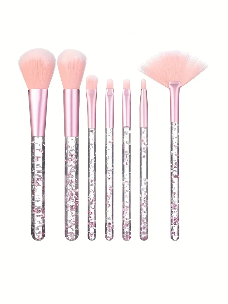 Hair length 7 pieces makeup brush set foundation make-up brush eye shadow brush powder brush powder blusher brush facial mask br