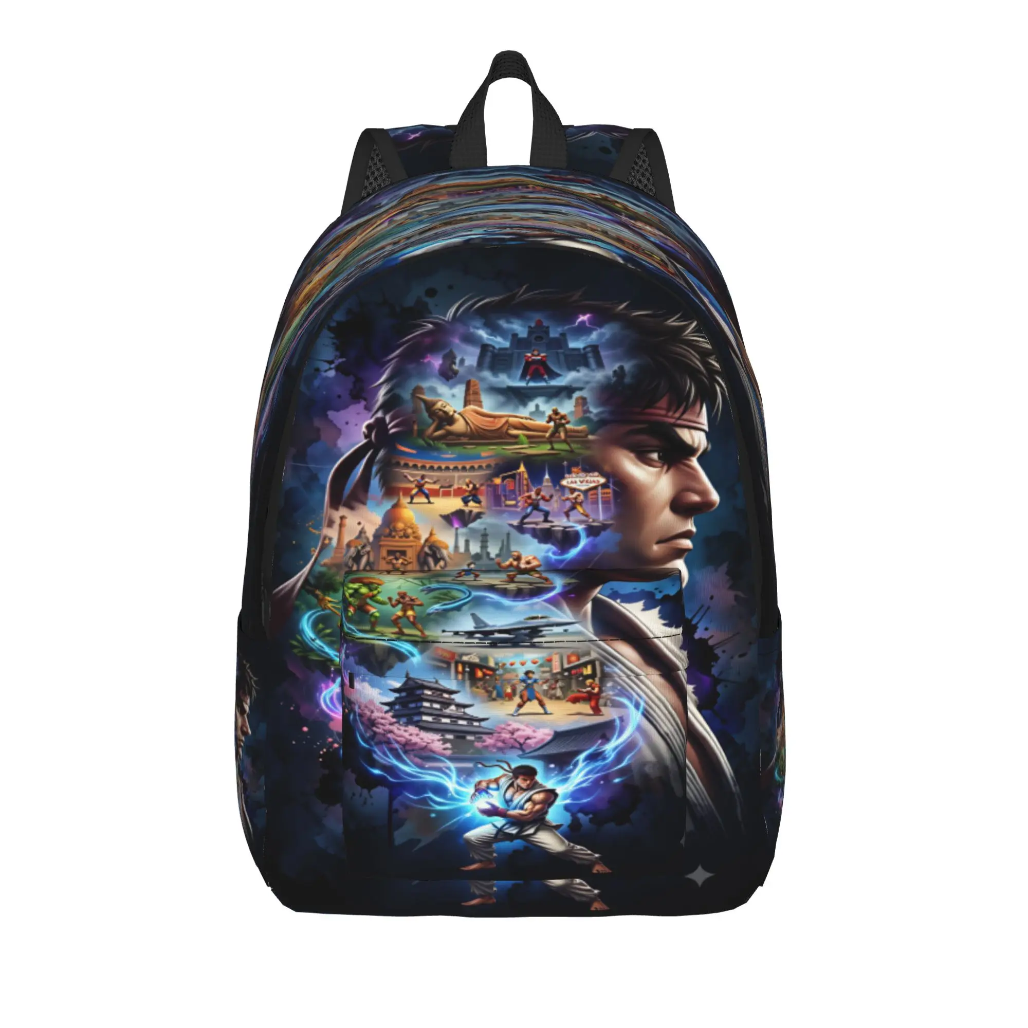 Street Fighter 6   Backpack  College Backpacks Student Pretty School Bags High Quality Large Rucksack