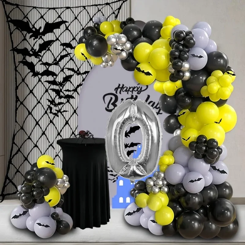 

Amazon Carnival Balloon Set Bat Balloon Party Children and Babies Birthday Background Decoration and Balloon Arrangement