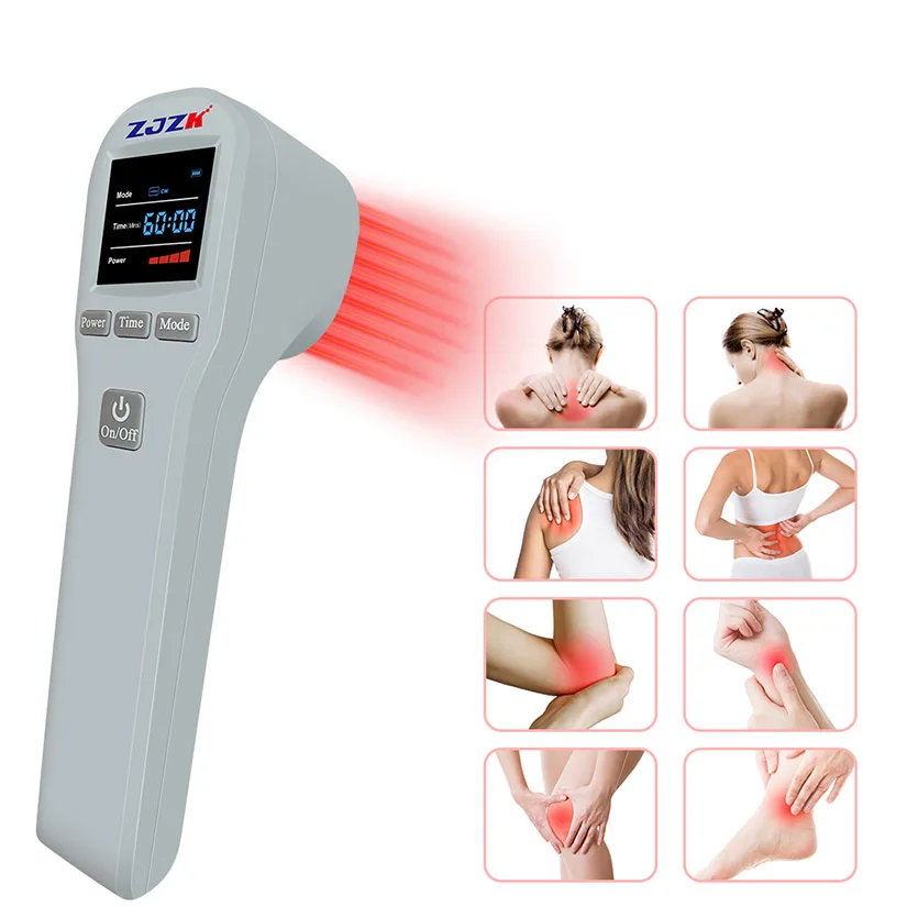 

Cold Laser Therapy Device Arthritis Physiotherapy for Human &pets Pain Relief Wound Healing Tissue Repair 4x808nm 16x650nm 880mW