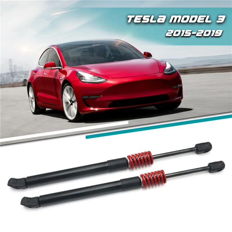 2PCS For Car Rear Trunk Tailgate Strut Support Lift Bars Tools OD 25mm Red Die Spring Compression Spiral Stamping Spring 2015-19