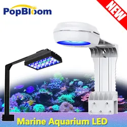 PopBloom Saltwater Aquarium Led Lighting,Dimmable Remoter Control Marine Aquarium Led Lamp For Marine Coral Reef Fish Tank Light