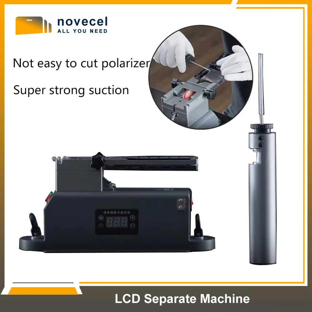 

TBK 988X Super Strong Suction Rotating Heating for Mobile Phone LCD Screen Glass Polarizer Glue Removal Heating Separator