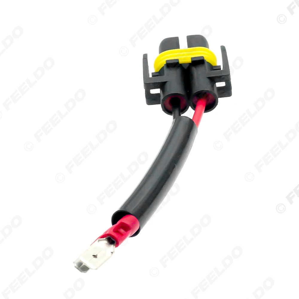 

FEELDO Car HID/LED Lamp Bulb Socket H11 To H11B Terminal Connector Plug Automotive Wiring Cable Adapter